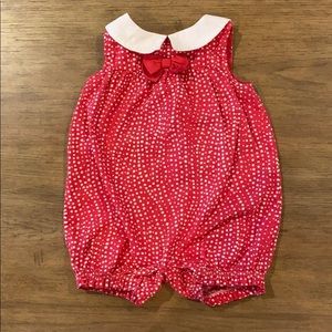 Gymboree Red polka dot one piece